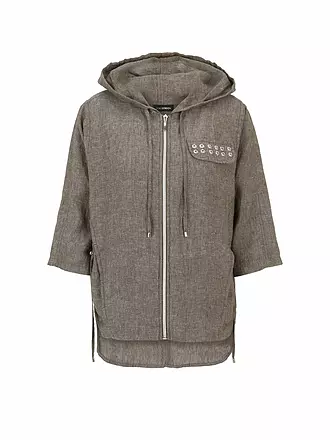 DORIS STREICH | Veste en lin | grau